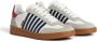 Dsquared2 Multikleur Sneakers Vitello+Crosta Wit+Blauw+Rood Multicolor Heren - Thumbnail 6