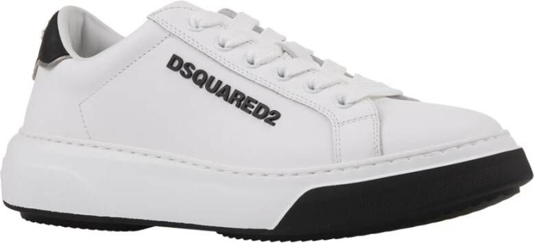 Dsquared2 Witte Bumper Sneakers met Logo White Dames