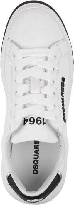 Dsquared2 Witte Bumper Sneakers met Logo White Dames