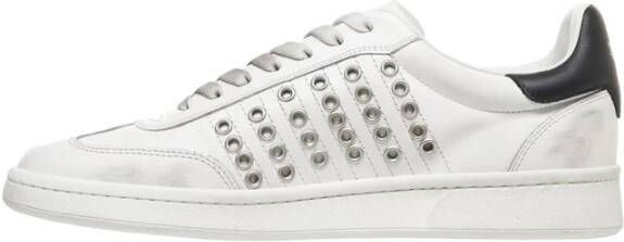 Dsquared2 Witte Sneakers met Contrast Hiel White Heren