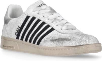 Dsquared2 Witte Suède Leren Heren Sneakers White Heren