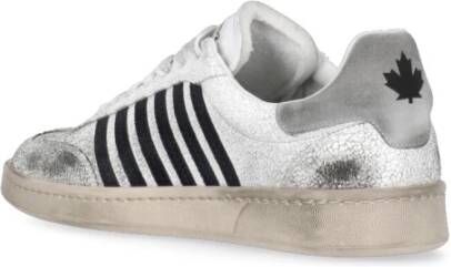 Dsquared2 Witte Suède Leren Heren Sneakers White Heren