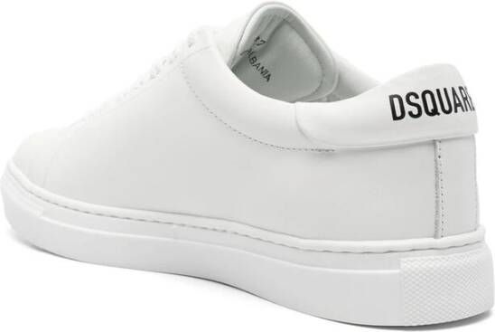 Dsquared2 Witte Veterschoenen met Gevulkaniseerde Zool White Dames