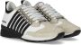 Dsquared2 Witte Zwarte Suède Sneaker met Legendarische Stijl Black Heren - Thumbnail 9