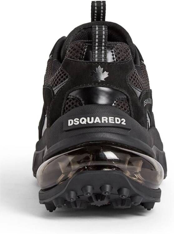 Dsquared2 Zwart Gunmetal Sneakers Black Heren