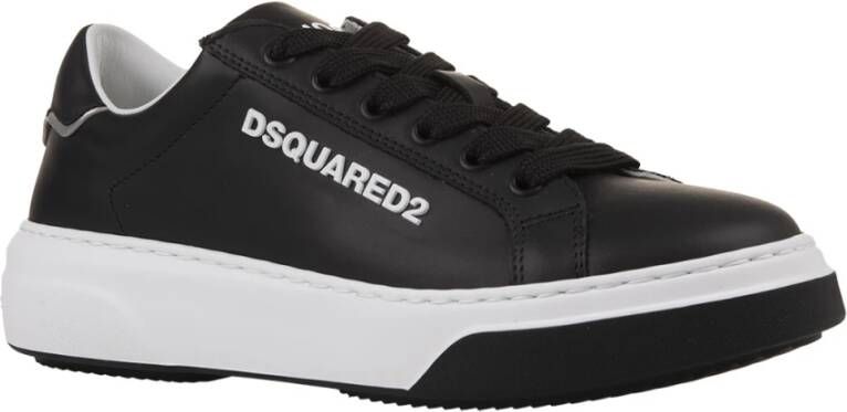 Dsquared2 Zwarte Bumper Sneakers met Contrasterende Inzetstukken Black Dames