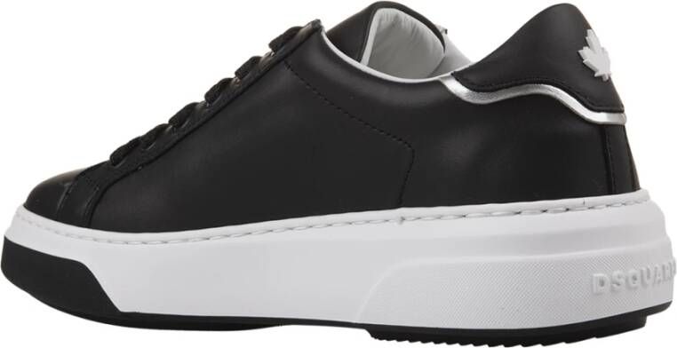 Dsquared2 Zwarte Bumper Sneakers met Contrasterende Inzetstukken Black Dames