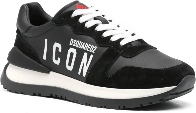 Dsquared2 Zwarte Hardloopschoenen Black Heren