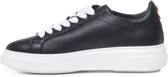 Dsquared2 Zwarte Katoen Elastaan Sneakers Black Heren