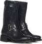 Dsquared2 Zwarte Leren Biker Enkellaarzen Black Dames - Thumbnail 2