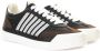 Dsquared2 Zwarte Leren Sneakers New Jersey Black Heren - Thumbnail 2