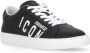 Dsquared2 Zwarte Leren Sneakers Ronde Neus Logo Black Heren - Thumbnail 3