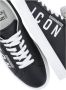 Dsquared2 Zwarte Leren Sneakers Ronde Neus Logo Black Heren - Thumbnail 6