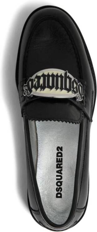 Dsquared2 Zwarte Loafers voor Mannen Black Dames