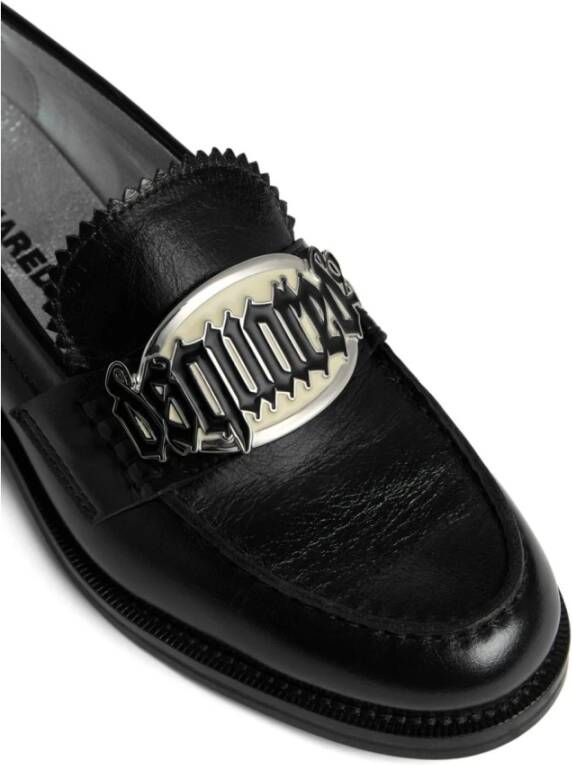 Dsquared2 Zwarte Loafers voor Mannen Black Dames