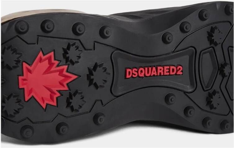 Dsquared2 Zwarte Nylon Hardloopschoenen Black Heren