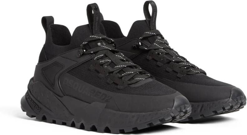 Dsquared2 Zwarte platte schoenen Sneakers Gratis Black Heren