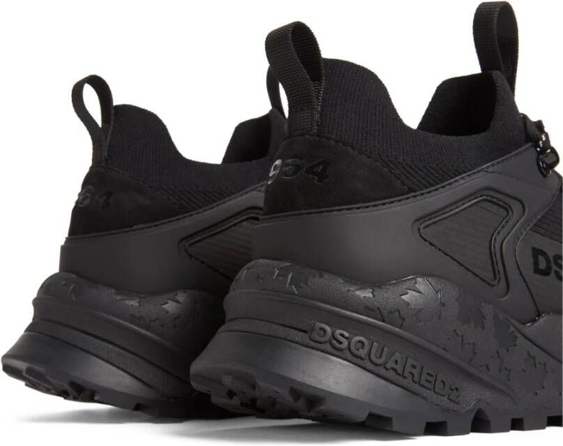 Dsquared2 Zwarte platte schoenen Sneakers Gratis Black Heren