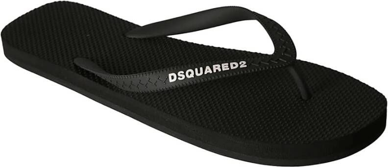 Dsquared2 Zwarte Sandalen voor Mannen Black Heren