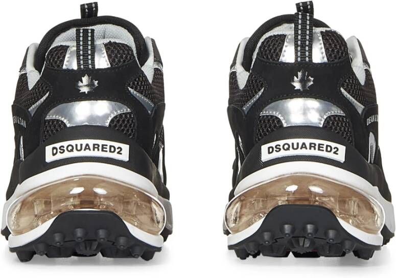 Dsquared2 Zwarte Sneakers voor Mannen Aw24 Black Heren