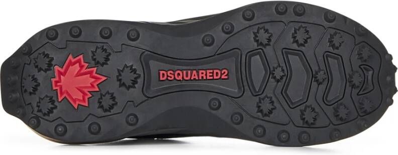 Dsquared2 Zwarte Sneakers voor Mannen Aw24 Black Heren