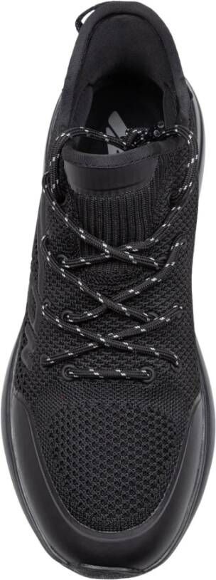 Dsquared2 Zwarte Stretch Gebreide Sneakers Trekking Stijl Black Heren