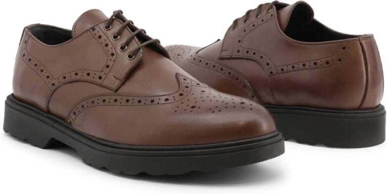 Duca di Morrone Bruin leren veterschoenen herfst winter mannen Brown Heren