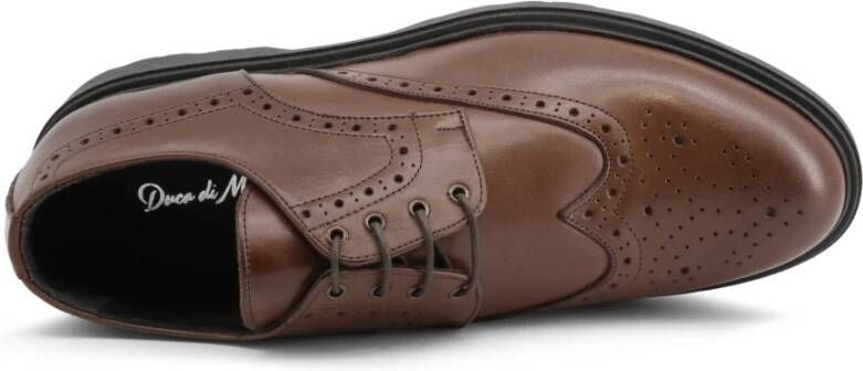 Duca di Morrone Bruin leren veterschoenen herfst winter mannen Brown Heren