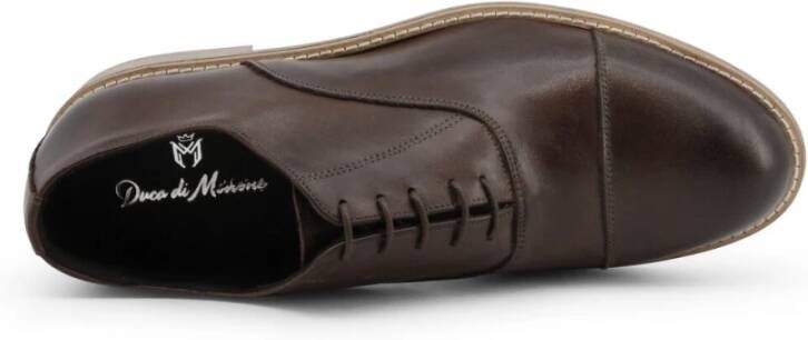 Duca di Morrone Bruin leren veterschoenen lente zomer heren Brown Heren