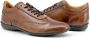 Duca di Morrone Bruin Leren Veterschoenen Ronde Neus Brown Heren - Thumbnail 2