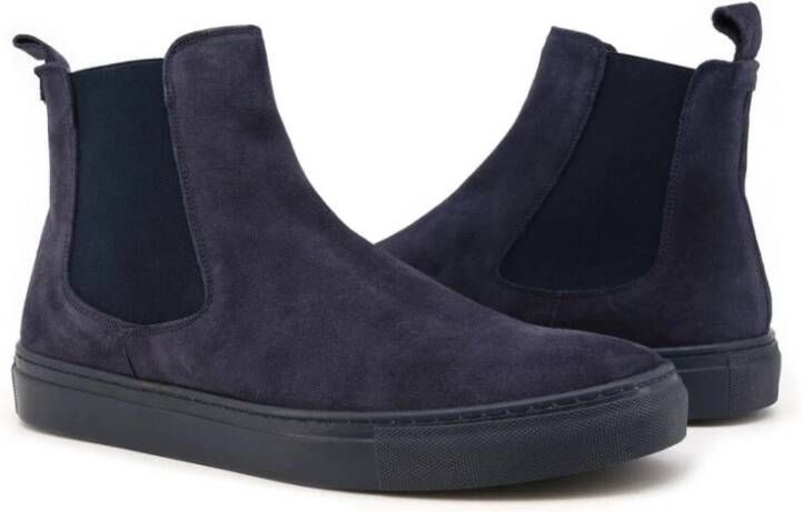 Duca di Morrone Chelsea Boots Blue Heren