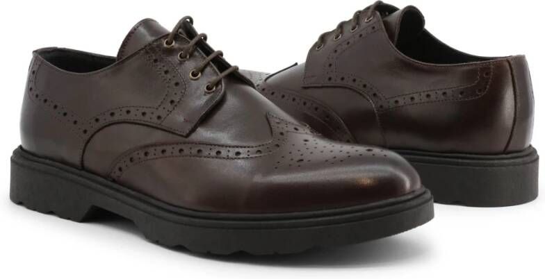 Duca di Morrone Dante Leren Schoenen Donkerbruin Brown Heren