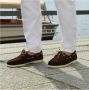 Duca di Morrone Elegante Heren Suede Moccasins Brown Heren - Thumbnail 2