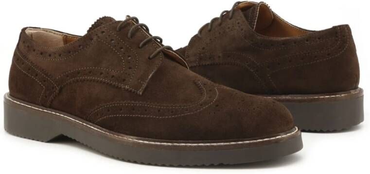 Duca di Morrone Enrico Suède Veterschoenen Bruin Brown Heren