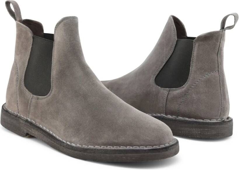 Duca di Morrone Leonardo Suede Gray Laarzen Gray Heren