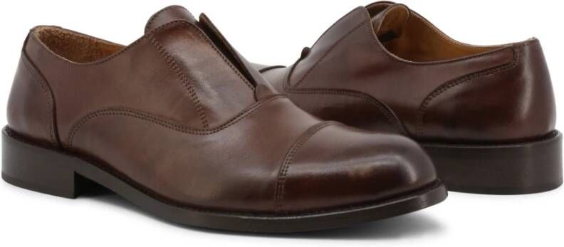 Duca di Morrone Leren Lage Schoenen Donkerbruin Brown Heren