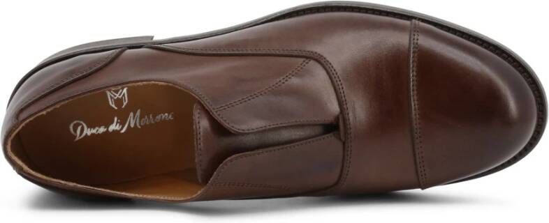 Duca di Morrone Leren Lage Schoenen Donkerbruin Brown Heren