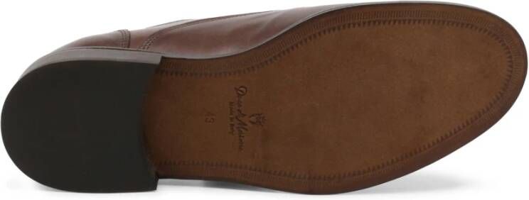 Duca di Morrone Leren Lage Schoenen Donkerbruin Brown Heren