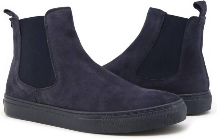 Duca di Morrone Men's Ankle Boots Blauw Heren