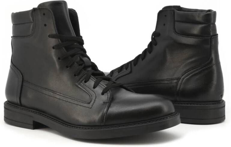 Duca di Morrone Men's Ankle Boots Zwart Heren