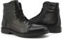 Duca di Morrone Men's Ankle Boots Zwart Heren - Thumbnail 5