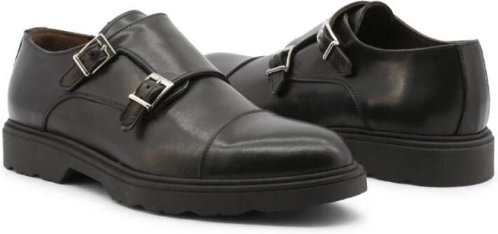 Duca di Morrone Platte Veterschoenen Black Heren