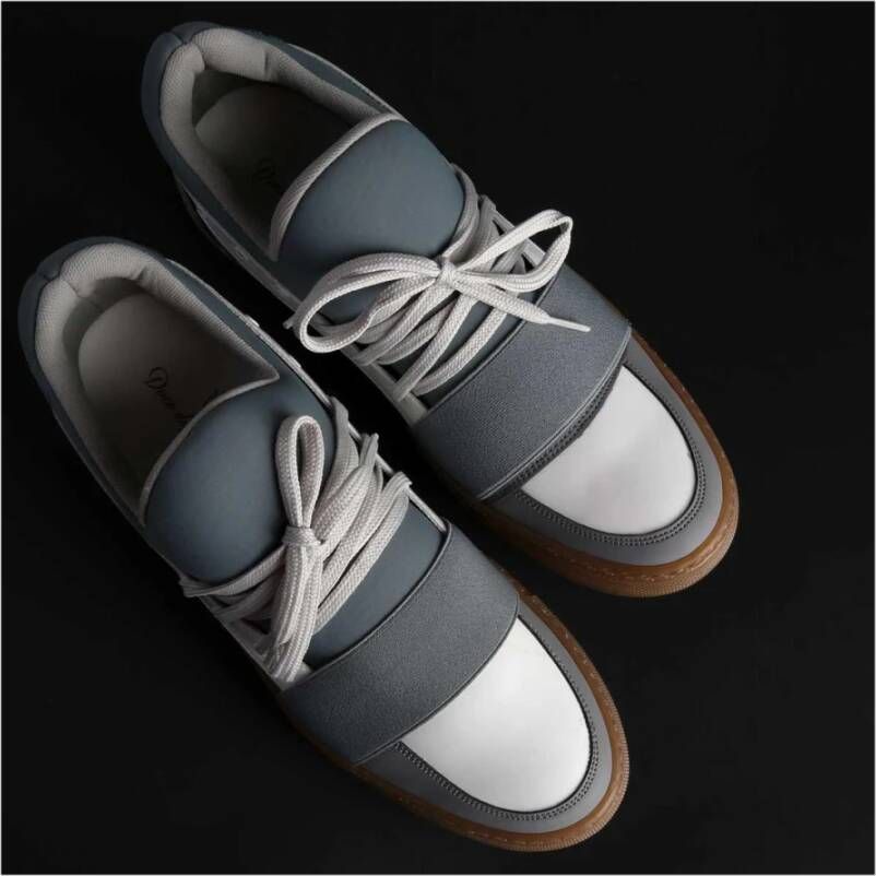 Duca di Morrone Ronde Neus Sneakers Gray Heren