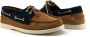 Duca di Morrone Santiago Suède Mocassins Bruin Blauw Brown Heren - Thumbnail 2