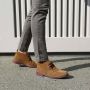 Duca di Morrone Suede Beige Veterschoenen Lente Zomer Brown Heren - Thumbnail 2