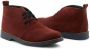 Duca di Morrone Suède Veterschoenen Bordeaux Red Heren - Thumbnail 2