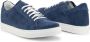 Duca di Morrone Italiaanse Suède Sneakers voor Lente Zomer Blue Heren - Thumbnail 3