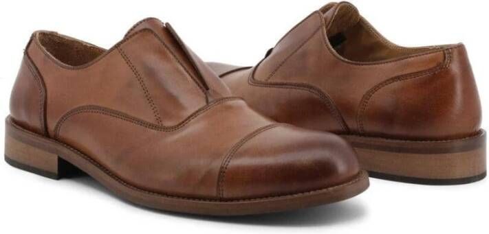 Duca di Morrone Stijlvolle Leren Business Schoenen Brown Heren