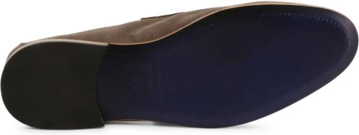 Duca di Morrone Suede Brown Loafers Lente Zomer Collectie Brown Heren