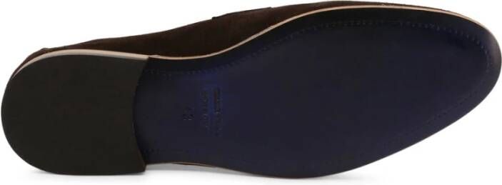 Duca di Morrone Suede Brown Loafers Lente Zomer Mannen Brown Heren